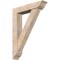 Ekena Millwork Traditional Traditional Smooth Bracket w/ Offset Brace, Douglas Fir, 7 1/2"W x 36"D x 48"H BKT0806X36X48TRA01SDF - alternate 1